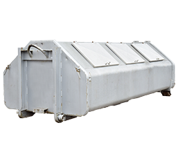 Abrollcontainer verschließbar